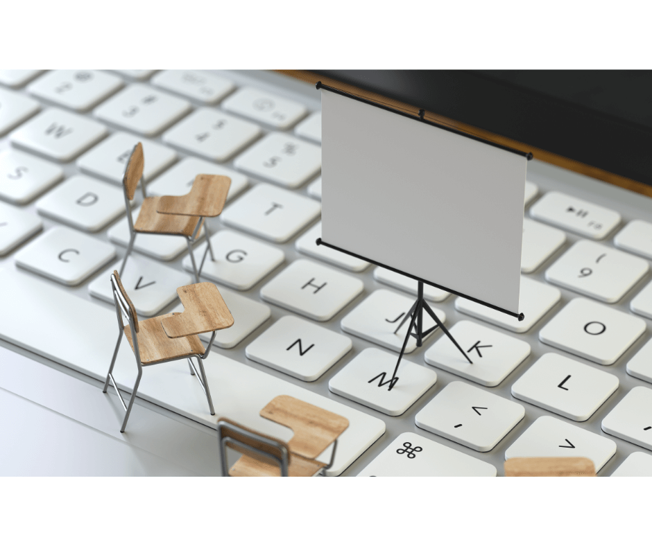 座学を受ける様子がデザインされている